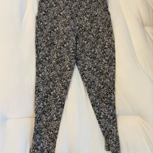 Athleta Black and White Patterned Leggings